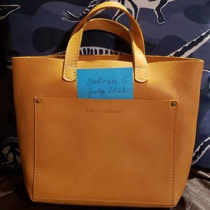 NEW PORTLAND LEATHER GOODS SUNFLOWER UNICORN YELLOW MINI CROSSBODY PURSE